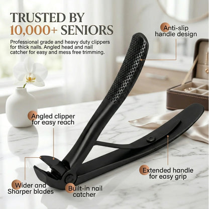 SorvaClip™ Nail Clipper for Seniors | Cut Thick Nails With Less Effort