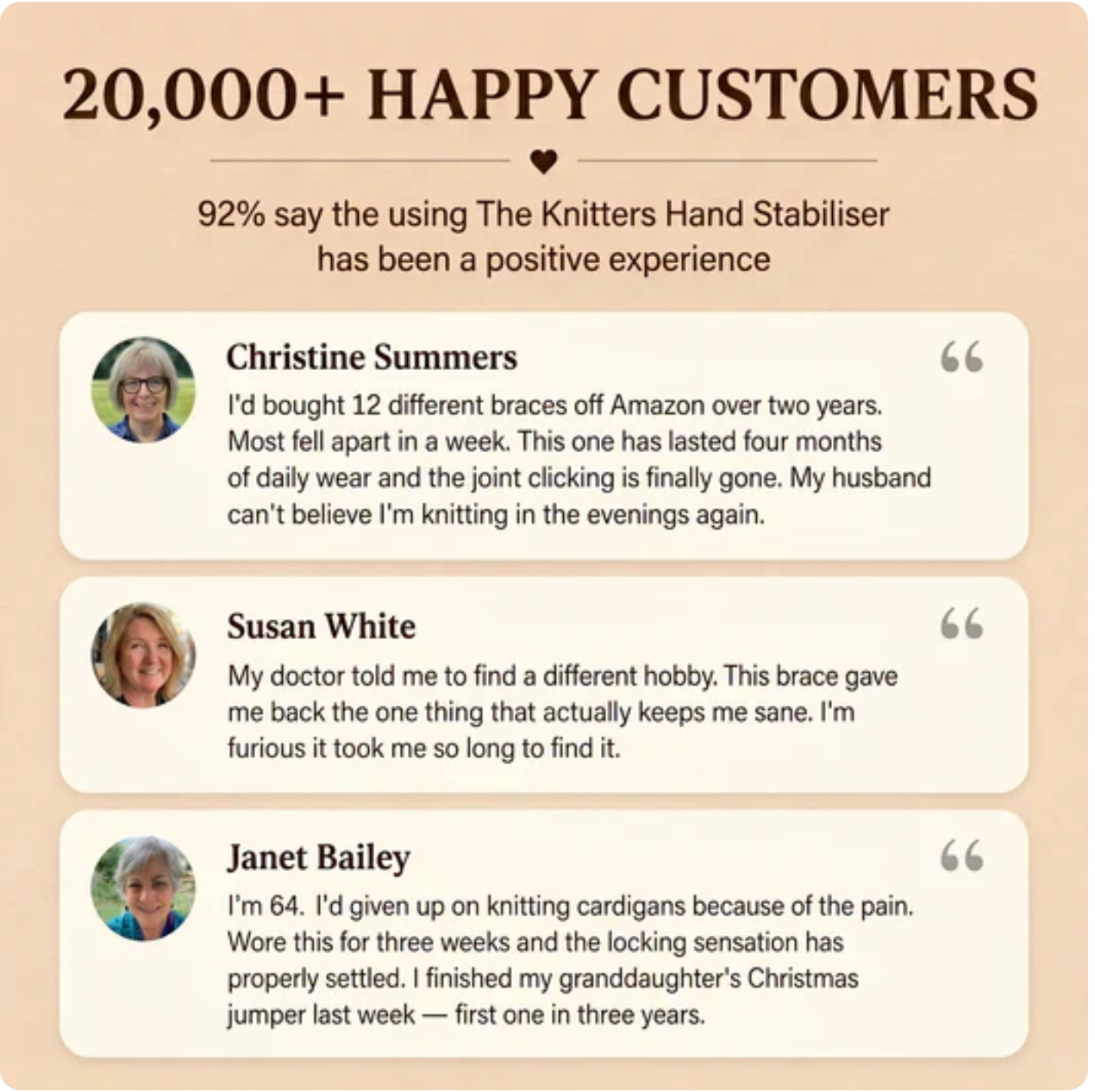 The Knitter's Hand Stabiliser