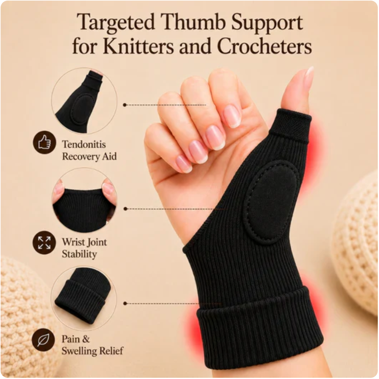 The Knitter's Hand Stabiliser