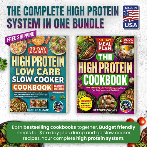 Complete High Protein System Bundle (125+ Recipes + Slow Cooker Meals)