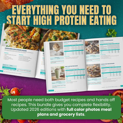 Complete High Protein System Bundle (125+ Recipes + Slow Cooker Meals)