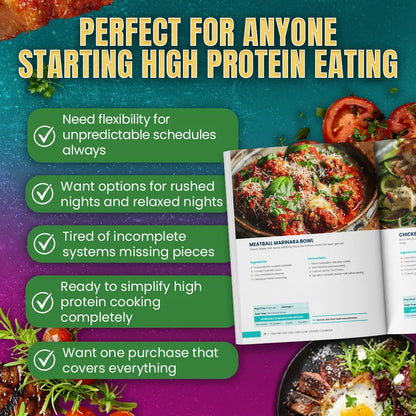 Complete High Protein System Bundle (125+ Recipes + Slow Cooker Meals)