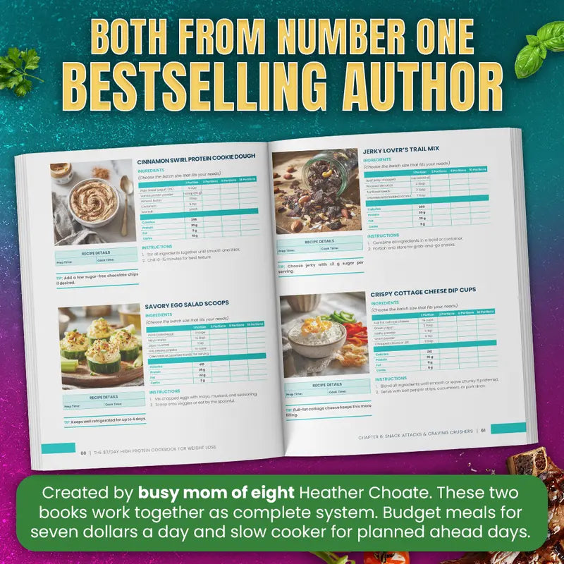 Complete High Protein System Bundle (125+ Recipes + Slow Cooker Meals)